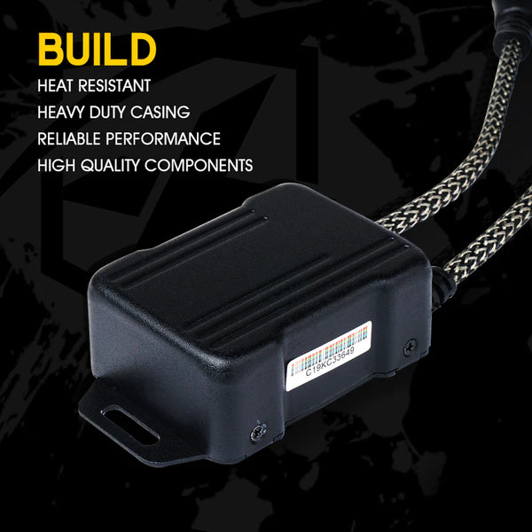 Reflex Series LED Headlight Canbus Anti-Flicker Resistor Decoder for 9005, H10, 9006, HB4 (1 Pair)