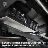 Jeep Wrangler JK 6 Rocker Switch Panel