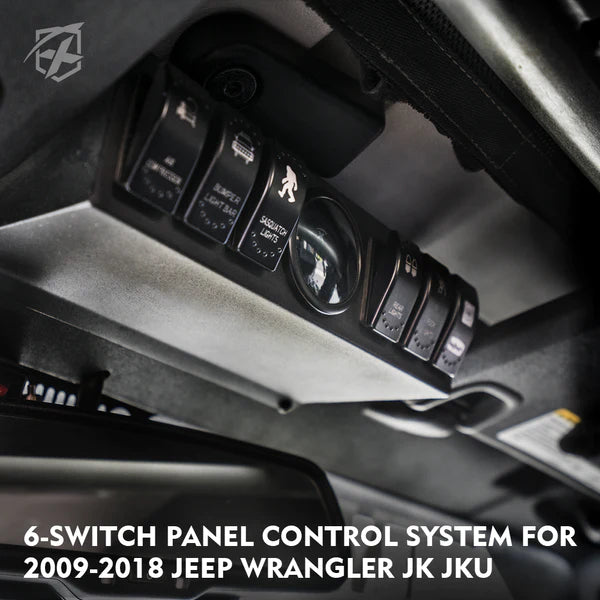 Jeep Wrangler JK 6 Rocker Switch Panel