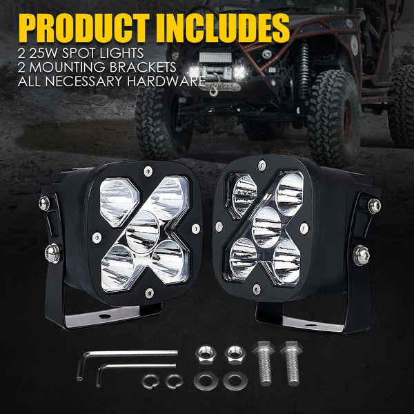3" LED Light Pods | X-Beam Series