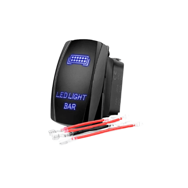 5Pin Laser On/Off LED Light Bar Rocker Switch Blue