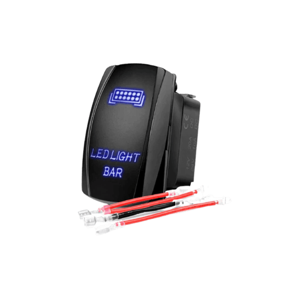 5Pin Laser On/Off LED Light Bar Rocker Switch Blue