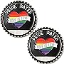Pride Rated Metal Car Badge 3D Round Automotive Badges Nice Car Stickers 4 x 4