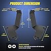 Ditch Light Brackets Hood Hinges Mount Bracket Kit for Auxiliary Offroad LED Pod Light