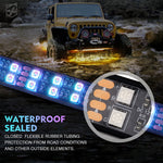 Xprite Rivalry Series Dual Row RGB LED Underbody Glow Kit with Remote Control and Bluetooth