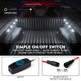 Xprite Focal Series Truck Bed Interior Exterior LED Light 8 Pod Set w/ Switch