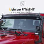 xprite  50" Jeep Wrangler JL & Gladiator JT Light Bar Bracket | Prevail G2 Series