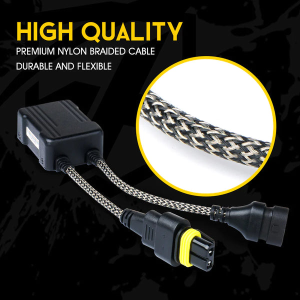 Reflex Series LED Headlight Canbus Anti-Flicker Resistor Decoder for 9005, H10, 9006, HB4 (1 Pair)