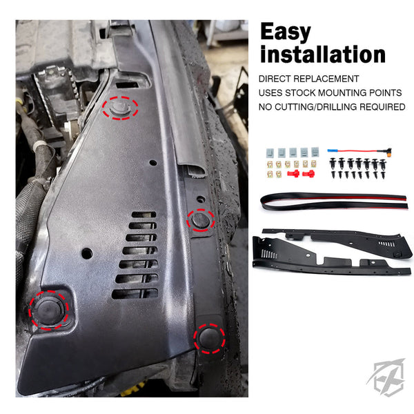 Angry Grille with Turn Signal Lights for Jeep JL/JT | Vader Series