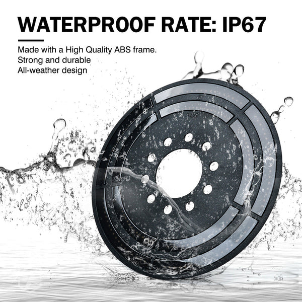 Jeep Wrangler 14" Dual Ring Spare Tire Brake Light | Typhoon Series