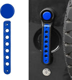 Side Door handle insert Grab Handle & Push Button Knobs Cover Trim Fit for Jeep Wrangler JK JKU 2007-2018