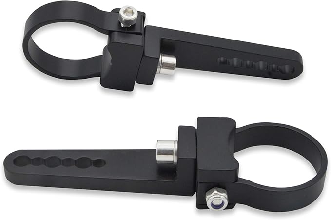 DaSen Adjustable 1.75" LED Light Roll Bar Tube Clamp Mount Brackets Compatible with Polaris RZR Maverick X3 Talon ATV UTV Truck