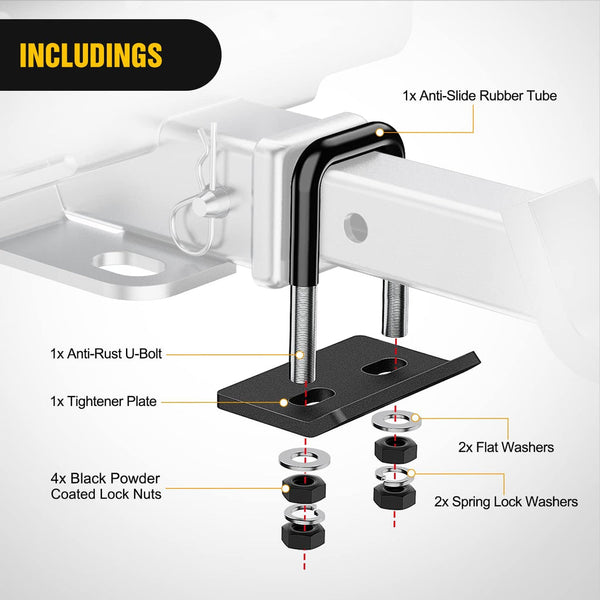 Hitch Tightener Anti-Rattle Clamp