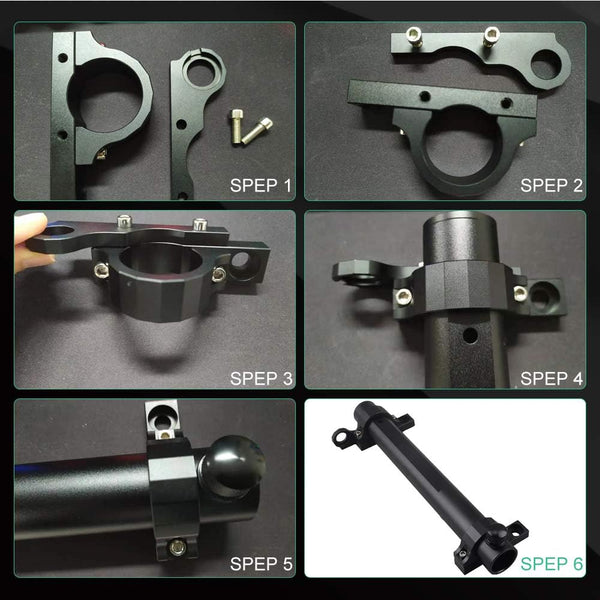 for Jeep Flag Mount, Flagpole Holder Bracket JL Flag Mount and Pole Tail Gate Flagpole Mount with CB Antenna Base Compatible with Jeep Wrangler JK JKU JL Unlimited 07-23