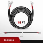 14AWG 10FT Wire Extension Kit For LED Light Bar/Led Pods/LED Work Light