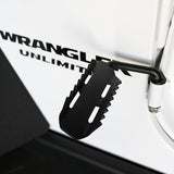 Xprite Steel Front Foot Pegs Rest Pedal for 2007-2018 Jeep Wrangler JK 2DR JKU 4DR - 1 Pair