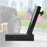 Eagles Universal Hitch Mount - Flagpole Holder, Car Flag Pole Mount Compatible with Standard 2 Inch Hitch Receiver, Vehicle Rear Flag Pole Mounting Bracket for Car Truck, Jeep, Van & RV
