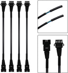 Kingshowstar 3 PCS 60 inch Extension Cords for Use with 5050 LED SMD RGB NEON Accent Kits for LED Motorcycle ATV Car Light Multi-Color Neon Strip