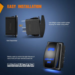 5Pin Laser On/Off LED Light Bar Rocker Switch Blue