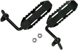 Xprite Steel Front Foot Pegs Rest Pedal for 2007-2018 Jeep Wrangler JK 2DR JKU 4DR - 1 Pair