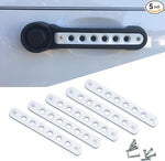 Sunluway Aluminum Door Handle Knobs Cover, Side Door Grab Handle Inserts Cover Trim Fit for 2007-2018 Jeep Wrangler JK & Unlimited 4 Door 5pcs/Set