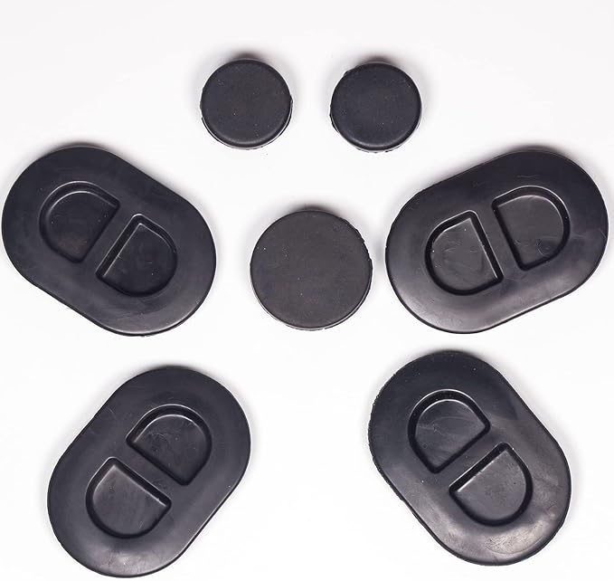 68194821 68194821AA Compatiable with 2007-2018 Jeep Wrangler JL JK JKU Floor Pan Drain Rubber Plug(4PCS) and Tailgate Rubber Plugs(3PCS),Totally 7 Pack.