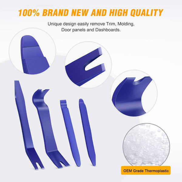 5 Pcs Auto Trim Removal Tool Set Blue