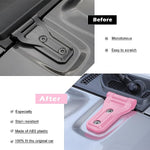 Bonbo Pink ABS Hood Hinge Cover Trim Compatible for Jeep Wrangler JL JLU 2018-2021 and for Jeep Gladiator JT 2020-2021 (Pack of 2)