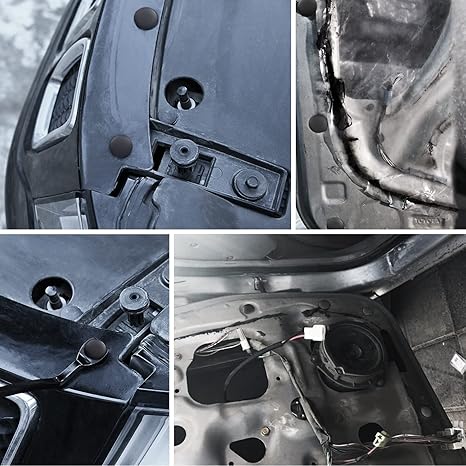 100PCS Bumper Rivet Fender Clips for GM 1605396,1595864 for Chrysler 6030441 for Ford 388577S 7.5mm Hole,2 Years Warranty