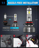 E30 9005/HB3 70W 14000LM 6500K IP67 LED Headlight Bulbs (Pairs)