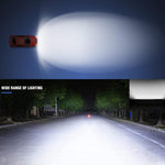 6.5" 72W 7200LM Quad Row Spot Led Light Bars (Pair)