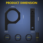 Horizontal Bar Clamp Mount Bracket Kits 2.135”/2.25”/2.375”/2.5” (Pair)