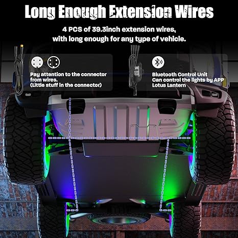 Wheel Lights for Truck, 14.5inch Wheel RGB Lights w/Sequential & Color Changing for Car Rim 17inch and 18inch Vehicle Waterproof Wheel Ring Light w/APP/RF Control DC 12V for Truck SUV Car