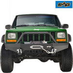EAG XJ Steel Front Bumper with Winch Plate Fit for 84-01