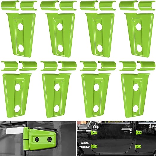 Door Hinge Cover Trim Exterior Accessories for Jeep Wrangler JK JKU Sport Rubicon Sahara X Unlimited 2-Door & 4-Door 2007-2018