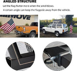 Eagles Universal Hitch Mount - Flagpole Holder, Car Flag Pole Mount Compatible with Standard 2 Inch Hitch Receiver, Vehicle Rear Flag Pole Mounting Bracket for Car Truck, Jeep, Van & RV
