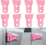 Red Door Hinge Cover Trim Exterior Accessories 8PCS for Jeep Wrangler JL JLU Sports Sahara Freedom Rubicon Unlimited Gladiator JT