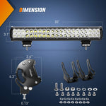 20" 126W Double Row Spot/Flood Led Light Bar