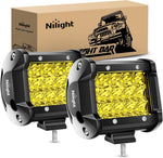 4" 36W 3600LM Amber Triple Row Spot Led Pods (Pair)