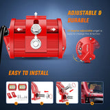 4" 60W Triple Row Red Case Spot/Flood LED Light Bars (Pair) | 16AWG Wire 3Pin Switch