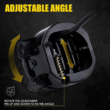7" Halo LED Headlight & Fog Light with RGB for Jeep Wrangler JK