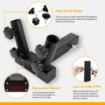 Upgraded Universal Hitch Mount Dual Flag Pole Holder for 2" Trailer Receiver, for Jeep, SUV, RV, Pickup, etc.