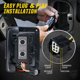 Xprite LED Tail Lights with Novel C Shaped Design, Smoke Lens Taillight with Running & Brake & Turn Signal & Reverse Light Compatible with Jeep Wrangler JK JKU 2007-2018, Built-in EMC, DOT Approved