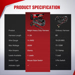 14AWG DT Connector Wire Harness Kit 1 Lead W/ 12V On-Off Switch