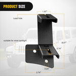 Dual A-Pillar Windshield Hinge Mount Bracket For 2007-2017 Wrangler JK/JKU 2DR 4DR (Pair)
