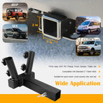 Upgraded Universal Hitch Mount Dual Flag Pole Holder for 2" Trailer Receiver, for Jeep, SUV, RV, Pickup, etc.