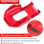 Hood Latch Lock Catch Brackets Cover for 2018-2022 Jeep Wrangler JL JLU Unlimited Sports Freedom Sahara Rubicon Gladiator JT 2-Door & 4-Door Exterior Accessories Decoration