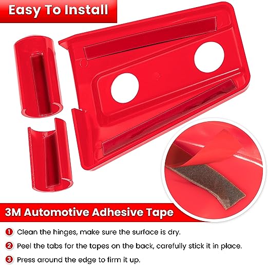 Door Hinge Cover Trim Exterior Accessories for Jeep Wrangler JK JKU Sport Rubicon Sahara X Unlimited 2-Door & 4-Door 2007-2018