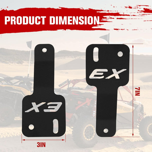 50 inch Light Bar Brackets for Can-am X3, Adjustable Light Bar Brackets Mount Kit Fit for 50" Curved/Straight LED Light Bar Compatible with Can-Am Maverick X3 2017-2023 All Models Accessories