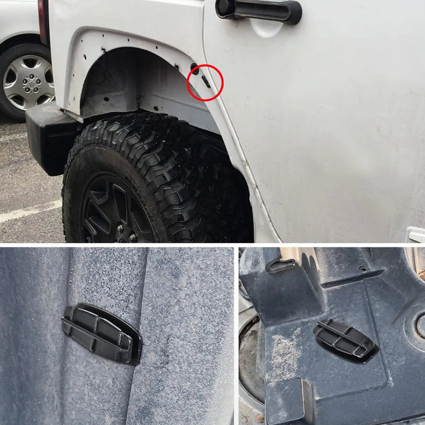 6 Pcs Head 38mm Hole 10mm Fender Flare Moulding Clips Jeep Liberty Wheel Fender Rocker Panel Clip for Chrysler 55157055-AA, Jeep Wrangler